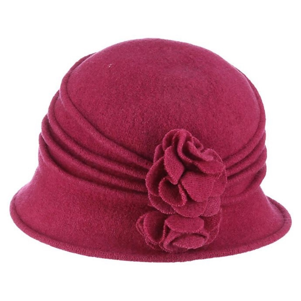 100% Pink Wool Hat Scala Collection Os - image 1